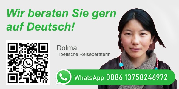 Haben Sie Fragen zu Tibet oder Kailash Trekking? Kontaktieren Sie uns per WhatsApp, unsere tibetische Reiseberaterin Dolma berate Sie gern auf Deutsch!