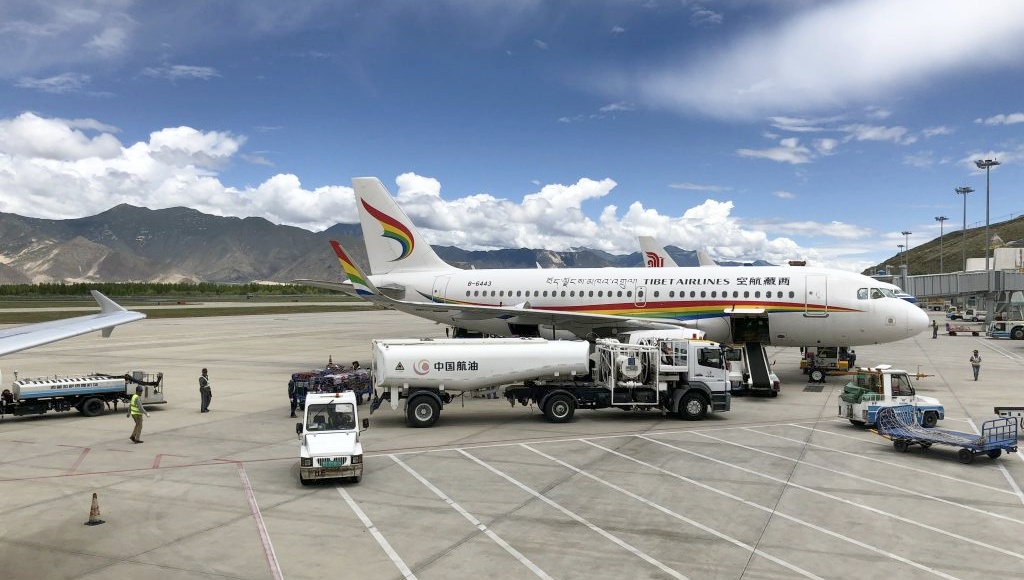 Lhasa Gonggar Airport ist der beliebteste Flughafen für eine Anreise per Flugzeug nach Tibet.