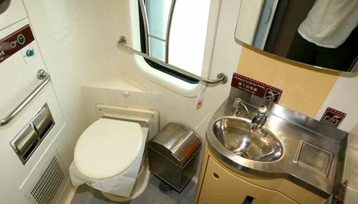 Toilette am Bord der Tibet Bahn