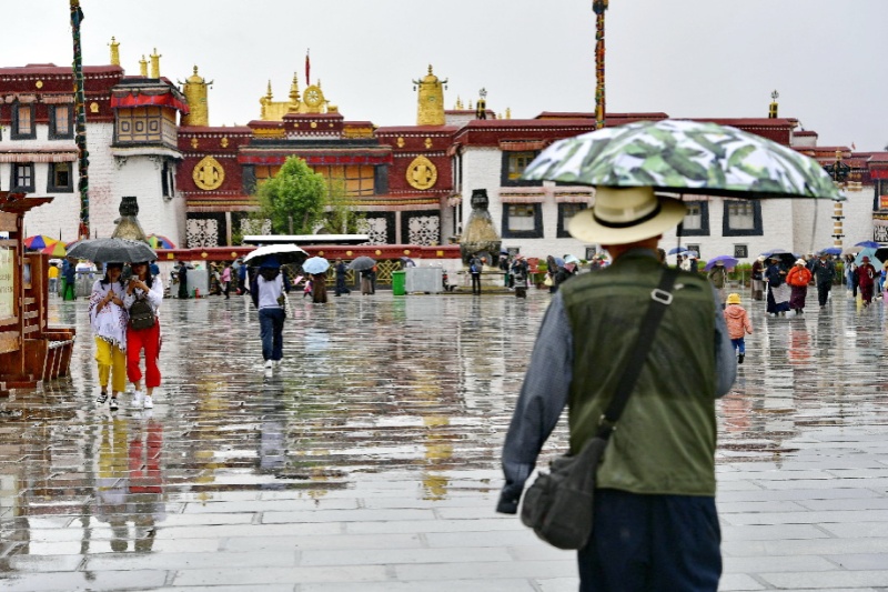 Von Juni bis August ist die Monsunzeit in Tibet.