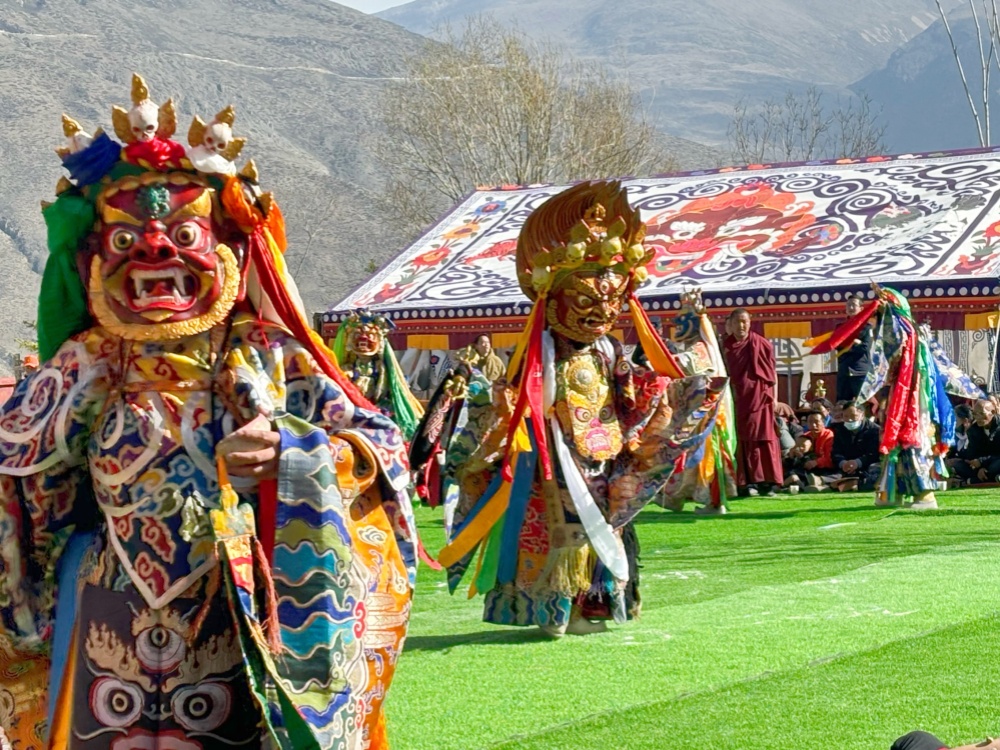 Saga Dawa Fest in Lhasa, das wichtigste Volksfest in Tibet